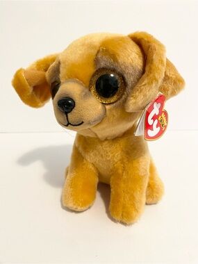 TY Beanie Boos ZuZu Boo Plush Puppy Dog Stuffed Animal 6” Glitter Sparkle Toy